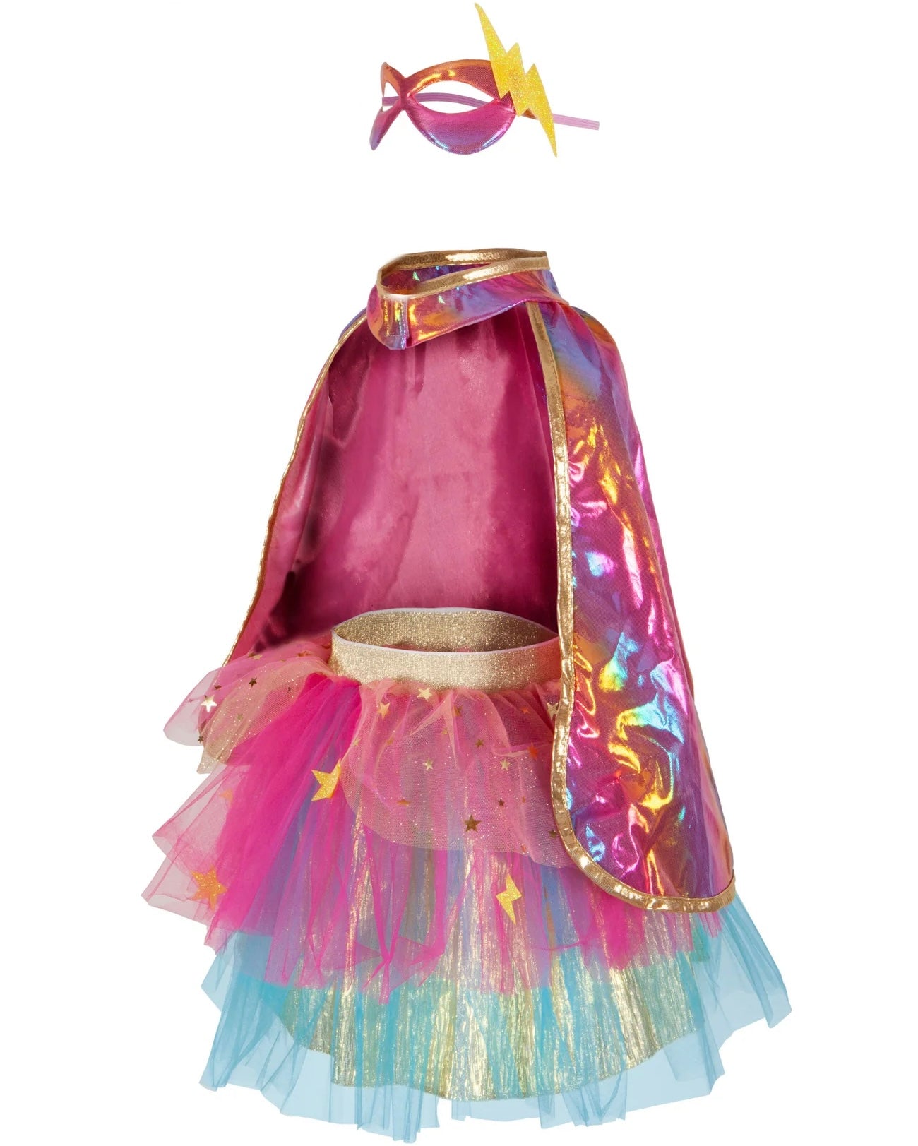 Super-duper Tutu/Cape/Mask, Pink & Gold