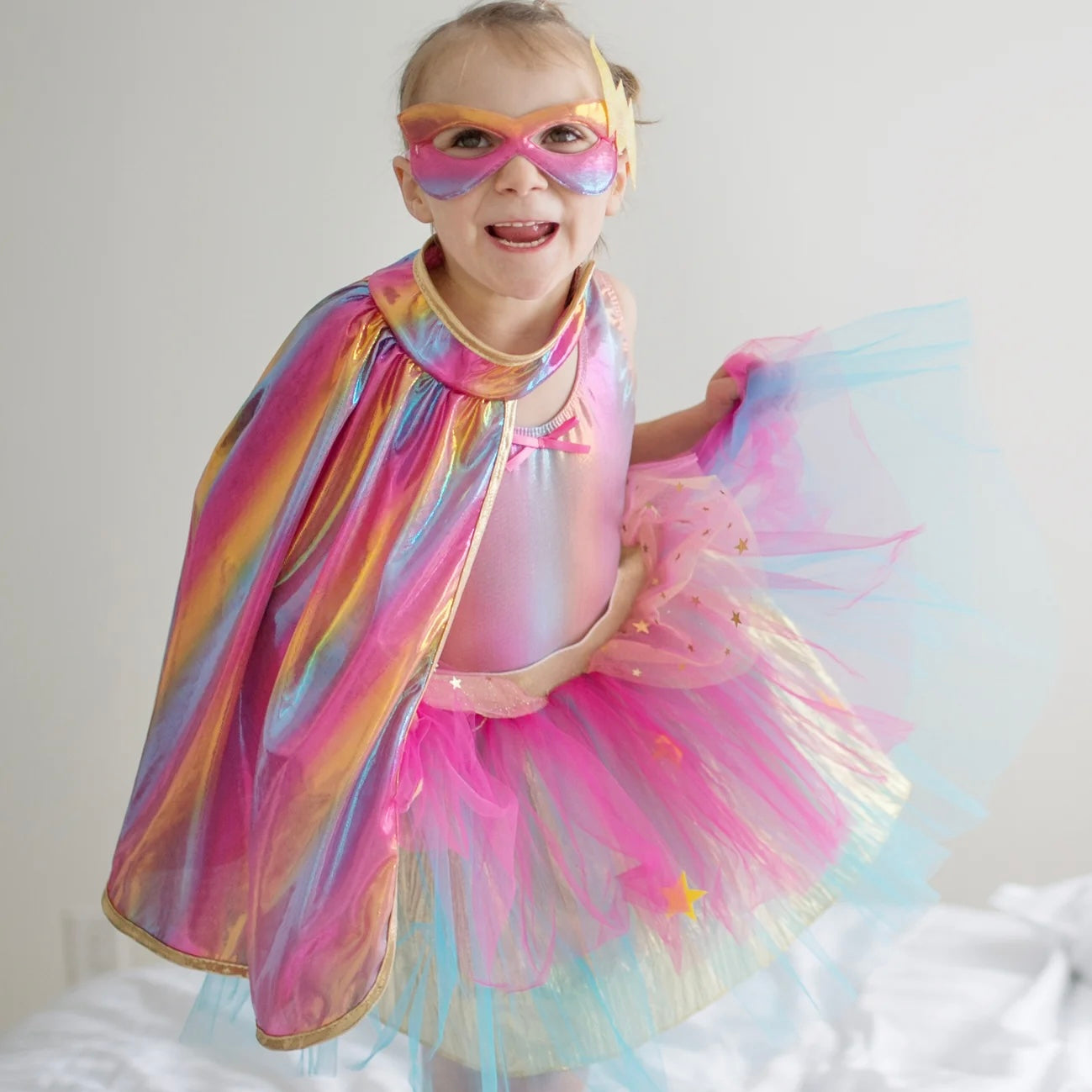 Super-duper Tutu/Cape/Mask, Pink & Gold