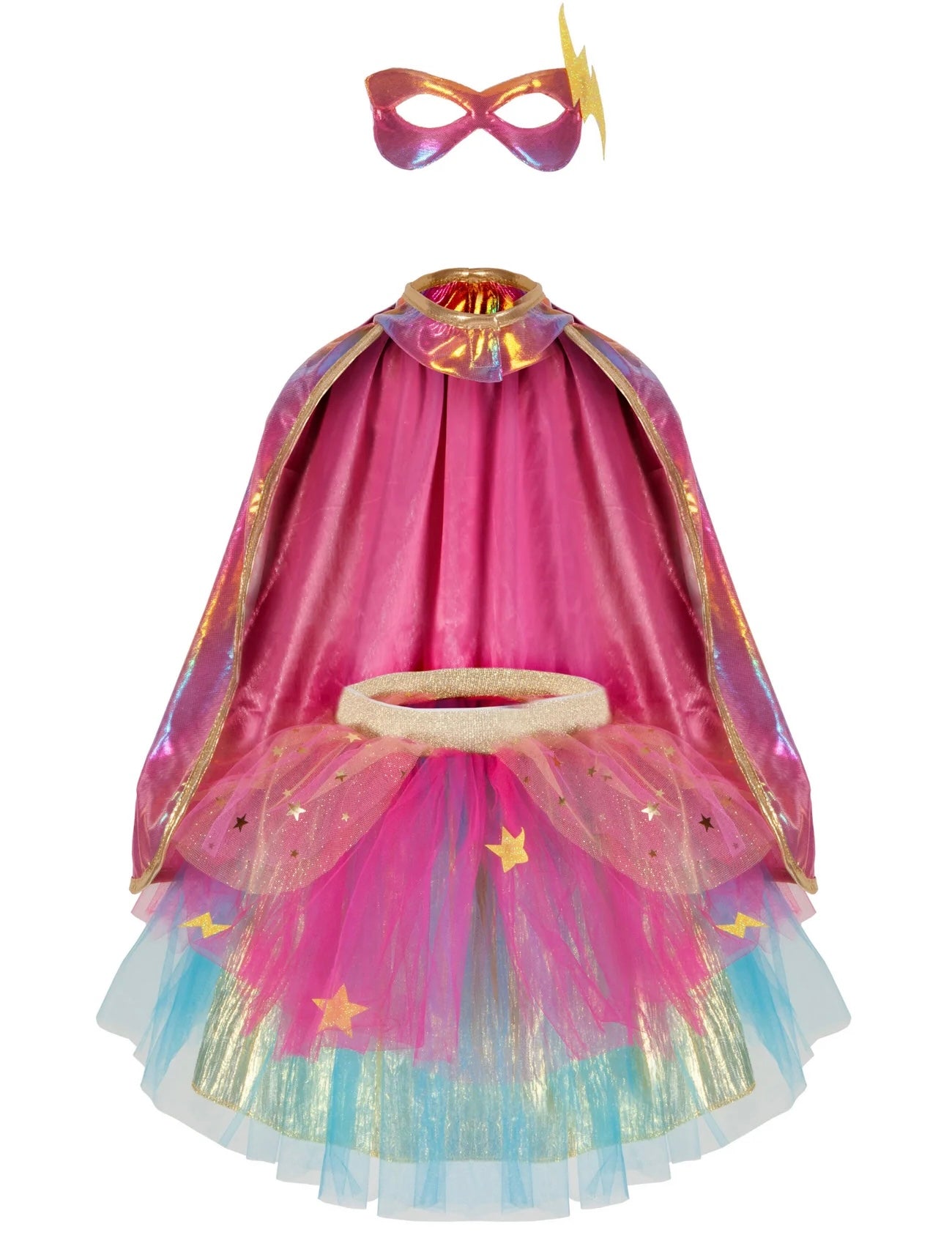 Super-duper Tutu/Cape/Mask, Pink & Gold